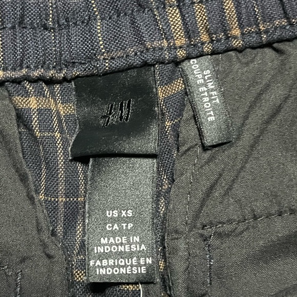 Plaid Coupe Etroite joggers -size XS - Picture 3 of 5